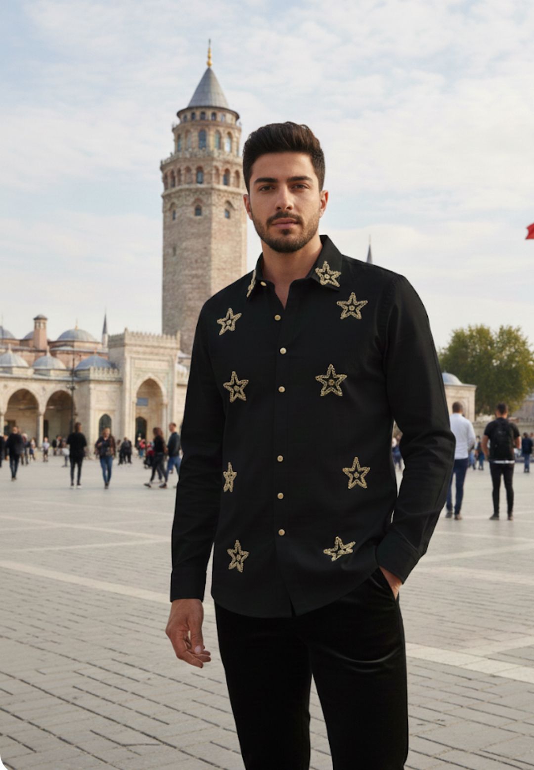 Taşlı BLACKPANTHER’S Gömlek 